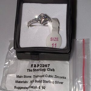 Sterling Silver Cubic Zirconia Ring